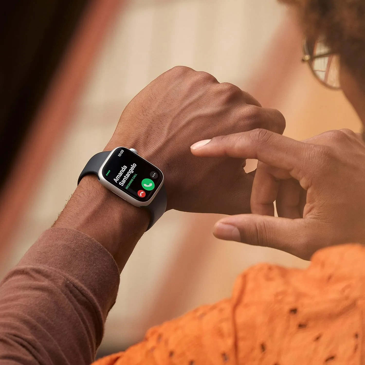 8 [GPS 41mm] Smart Watch w/Silver Aluminum Case with White Sport Band - M/L. Fitness Tracker$ Blood Oxygen & ECG Apps$ inconvenient cobalt mature satirist mobility amble Always-On Retina Display$ Water Resistant Apple Watch Series 