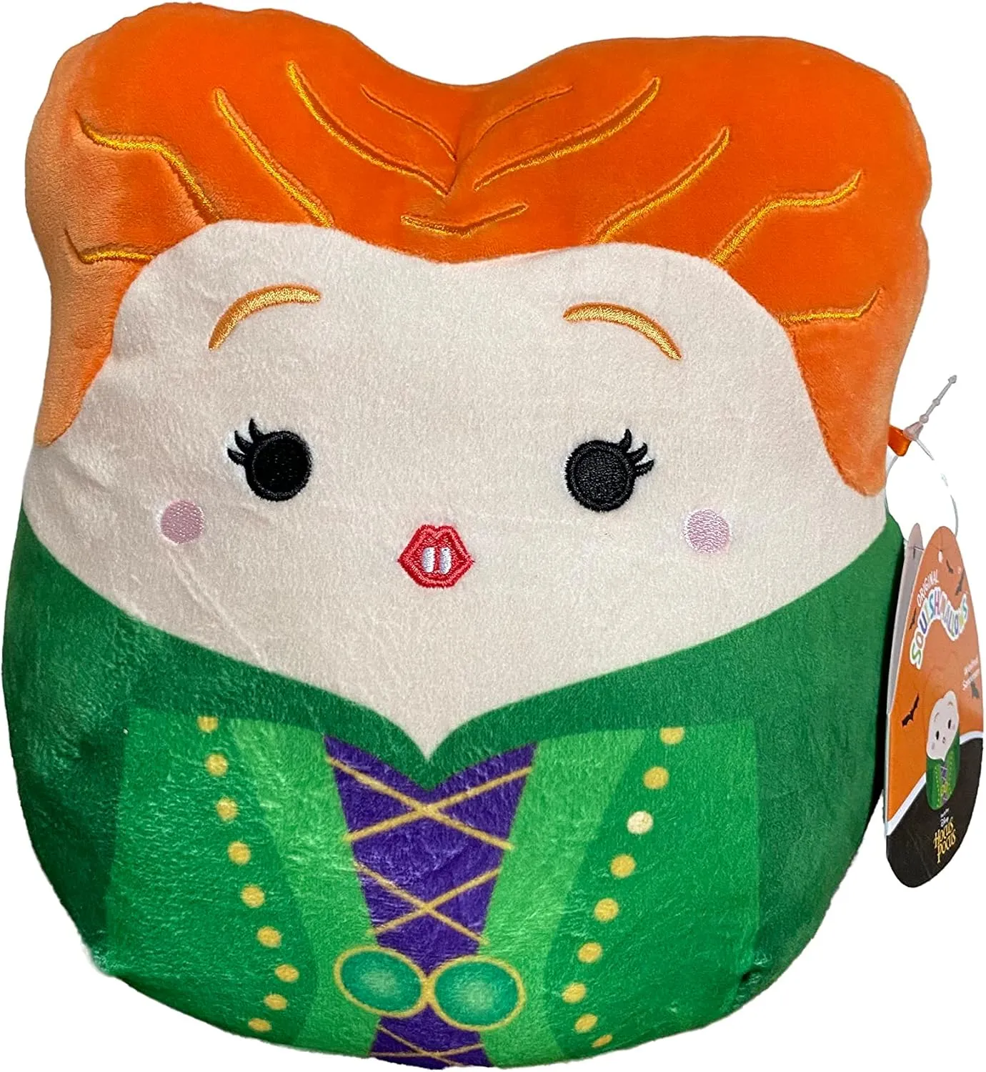8" Plush Winifred Sanderson Characters identification - Squishy Soft Stuffed Animal Toy Squishmallows Halloween Hocus Pocus Witches 