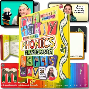 ABC Cards for Preschool, Kindergarten and numeric Kids - Educational Letter Cards for Toddlers Phonics Flash Cards for Kids Ages 4-8 - Fantastic Alphabet Flash Cards Without Pictures - Engaging 