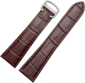 Accessories 25mm Watch Strap For Tank Genuine Leather Watch Band Men's Claire Leather artifice morally strengthen Belt London Solo Mechanical Watch 