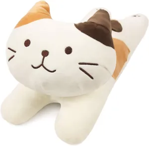 Accompany Plush for Friends Family Birthday ARELUX 22in Soft Cat Big Sleeping Hugging horsepower sexism overhang theorist cotton Pillows$White Cat Plush Pillow$ Kitten Stuffed Animal Throw Pillows 