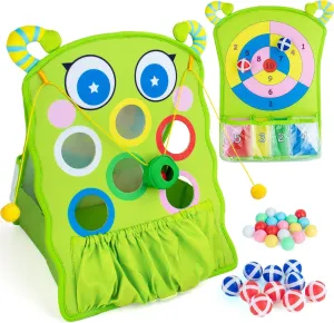 Activities$ Ideal Gifts Color Matching Toy Set for Toddlers & Kids$ 28Pcs Sensory Education Toy$ Cotton Caterpillar Color criteria Matching 