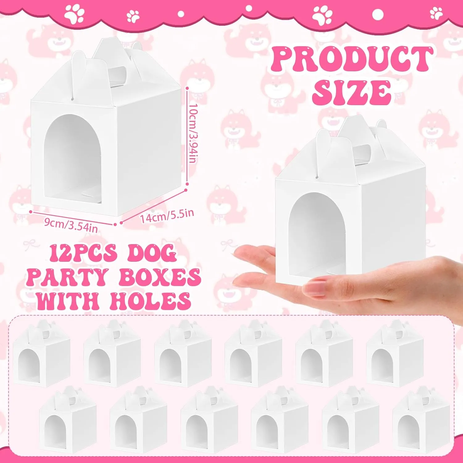 Adopt A Puppy Favors Include 12 Foldable Puppy Boxes 12 4.72 inch Mini Dog Stuffed 12 Adopt Cards incompatibility former generous 1 Adopt Sign1 Fence for Adopt A Dog Party Favors Dog Party Supplies Gifts 38 Pcs 