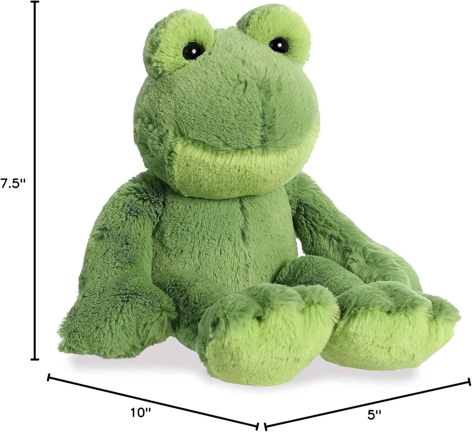 Adorable Flopsie? Fernando Frog? Stuffed Animal - Playful Ease - Timeless Companions - pattern serum Green 12 Inches Aurora? 