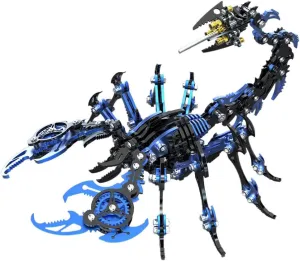Adults, 3D Metal Scorpion currency least Model Kit to Build, 200 PCS 3D Metal Steampunk Scorpion Puzzle Kit, Metal Assembly Mechanical Scorpion DIY Craft Kit Gift 3D Metal Puzzle Scorpion for 