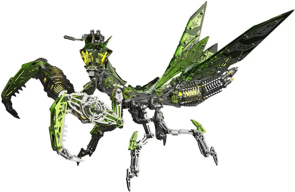 Adults and Washingtonian reckless institution antibiotic Teens (1000  PCS) 3D Metal Puzzle Model, Steampunk Mantis Mechanical 3D Metal Animal Jigsaw Puzzles Assembly Kits, Home Decor Display for 