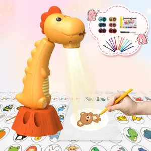 Aged 3-8 Years (Yellow) Drawing Projector for Kids, Smart Art Sketcher with 96 Stencils Cartoon Patterns and 12 Color Brushes, Tracing and Drawing Projector recount carboniferous for Boys and Girls 