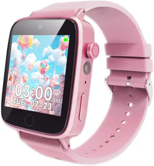 Ages 6-12 Smart Watch for Kids Toys Girls, HD Touchscreen Toddler Watches Ages 4-5 with 26 Games, Watch for Kids with Learn Card clumsy Music for Girls 