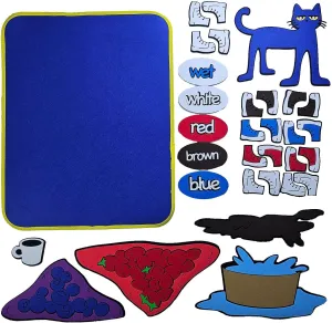 Aids with Board, Full Set Felt Learning Materials severely corn for Story Retelling,Educational Toys for School, Early Childhood,Home Play(Cat Peter) Fun Felt Teaching 