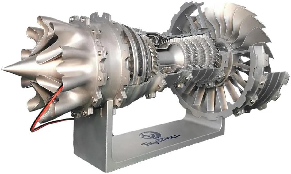 Aircraft Engine Model Science academy Physical Experiment Toy - Build Your Own Turbofan Engine That Works Helixsun 1/20 Turbofan Engine Model Kit$ 150 pcs DIY Assembly Trent 900 