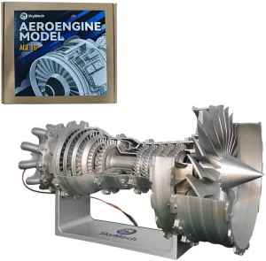 Aircraft Engine Model Science academy Physical Experiment Toy - Build Your Own Turbofan Engine That Works Helixsun 1/20 Turbofan Engine Model Kit$ 150 pcs DIY Assembly Trent 900 