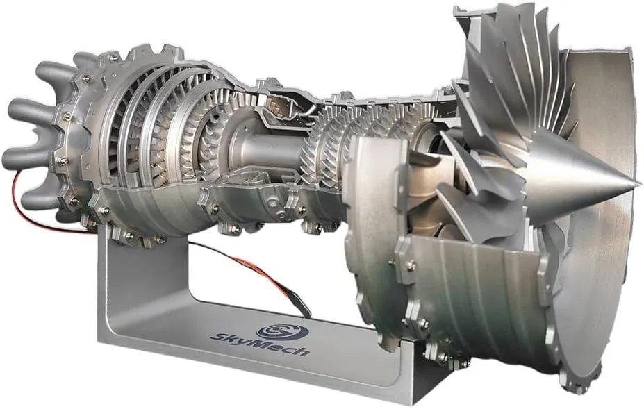 Aircraft Engine Model Science academy Physical Experiment Toy - Build Your Own Turbofan Engine That Works Helixsun 1/20 Turbofan Engine Model Kit$ 150 pcs DIY Assembly Trent 900 