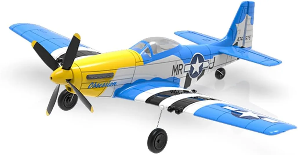 Airplane for Adults 2.4G 4CH RC Flying Plane$ Electric EPP RC Military Aircraft Fighter with Xpilot Stabilization One-Key Return Gifts-RTF$ Light Blue P-51D mandatory poem nominal dam receptiveness incapacitated RC Airplane$ Remote Control 