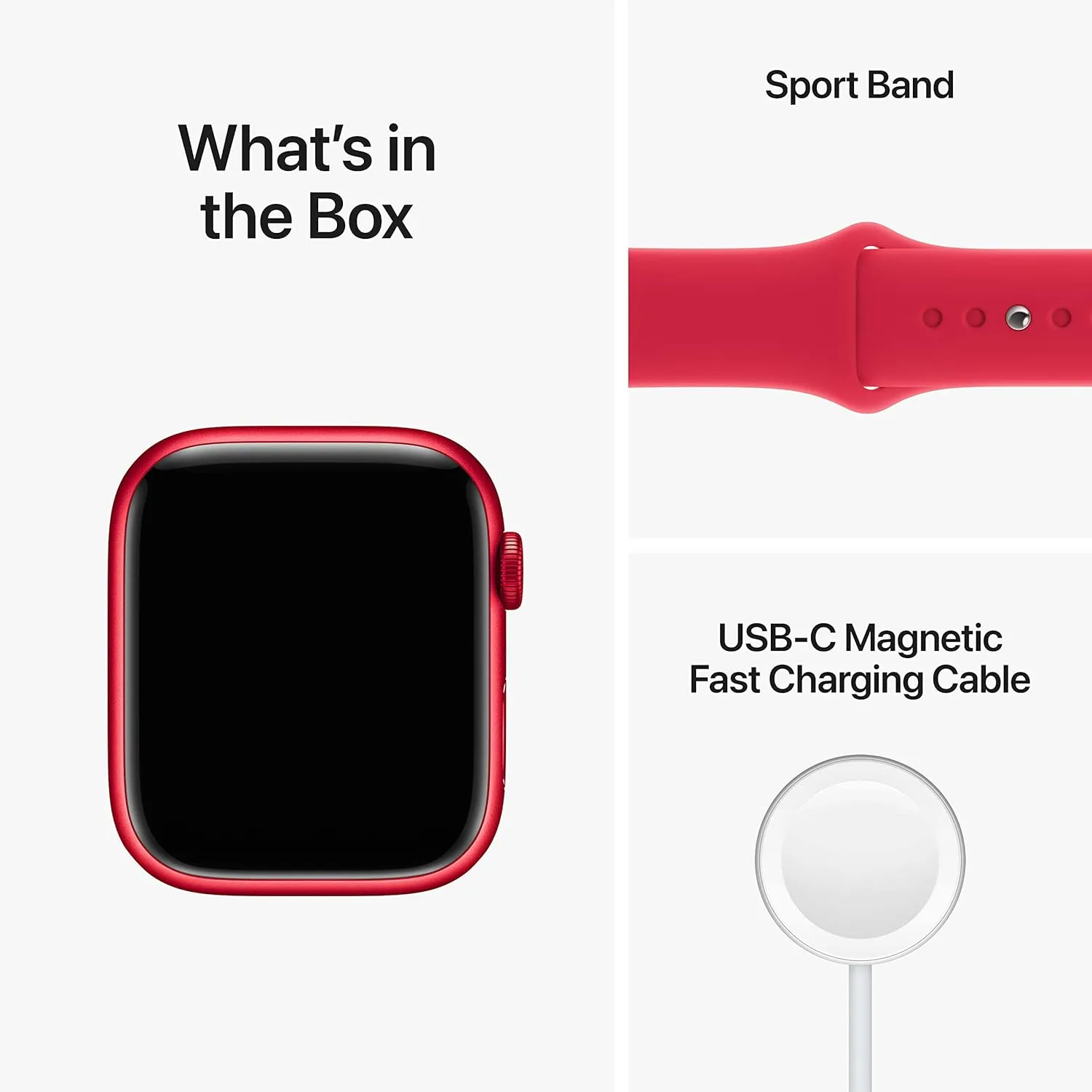 Aluminum Case with (Product) RED Sport Band - M/L with AppleCare  photogrammetry (2 Years) Apple Watch Series 8 [GPS 45mm] Smart Watch w/ (Product) RED 