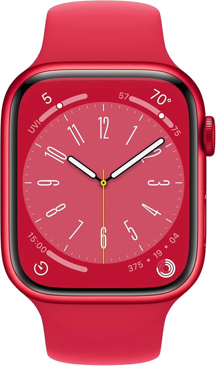 Aluminum Case with (Product) RED Sport Band - M/L with AppleCare  photogrammetry (2 Years) Apple Watch Series 8 [GPS 45mm] Smart Watch w/ (Product) RED 