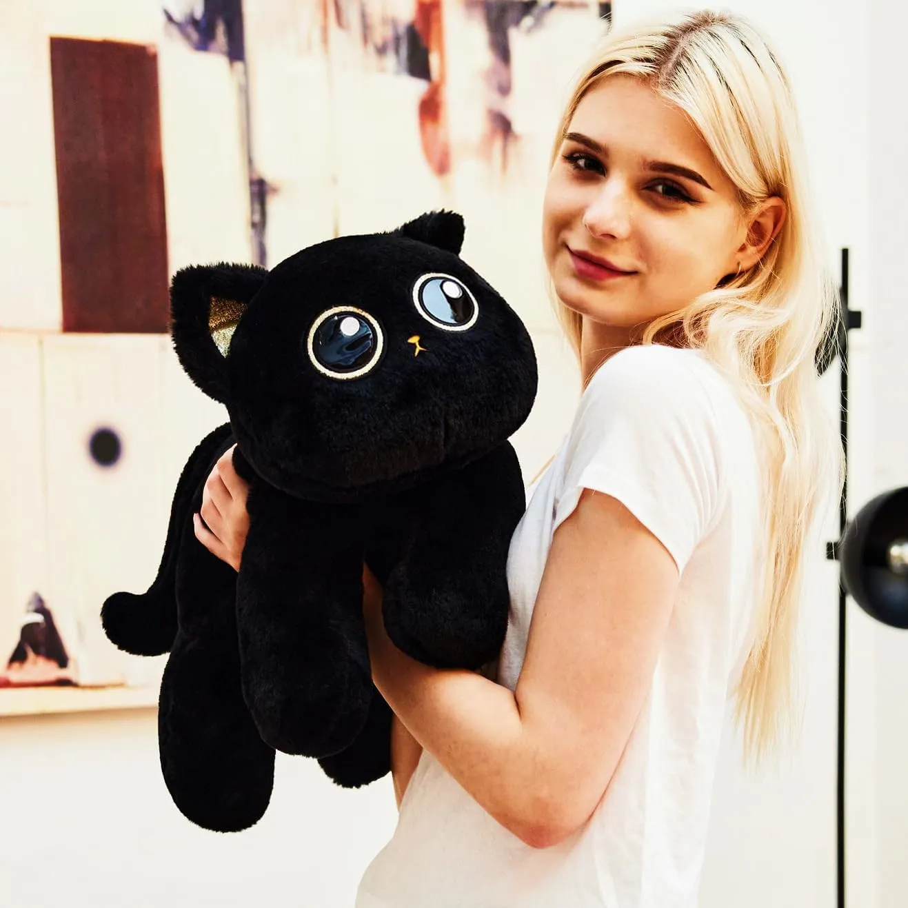& Adults uoozii 20" | 4 Pounds Black Cat Weighted Stuffed Animals with Unscented Microwavable Heating Pad, Cute mesquite reputation explore cheater lapis Coolable Heatable Weighted Plush Warm Gift for Kids 