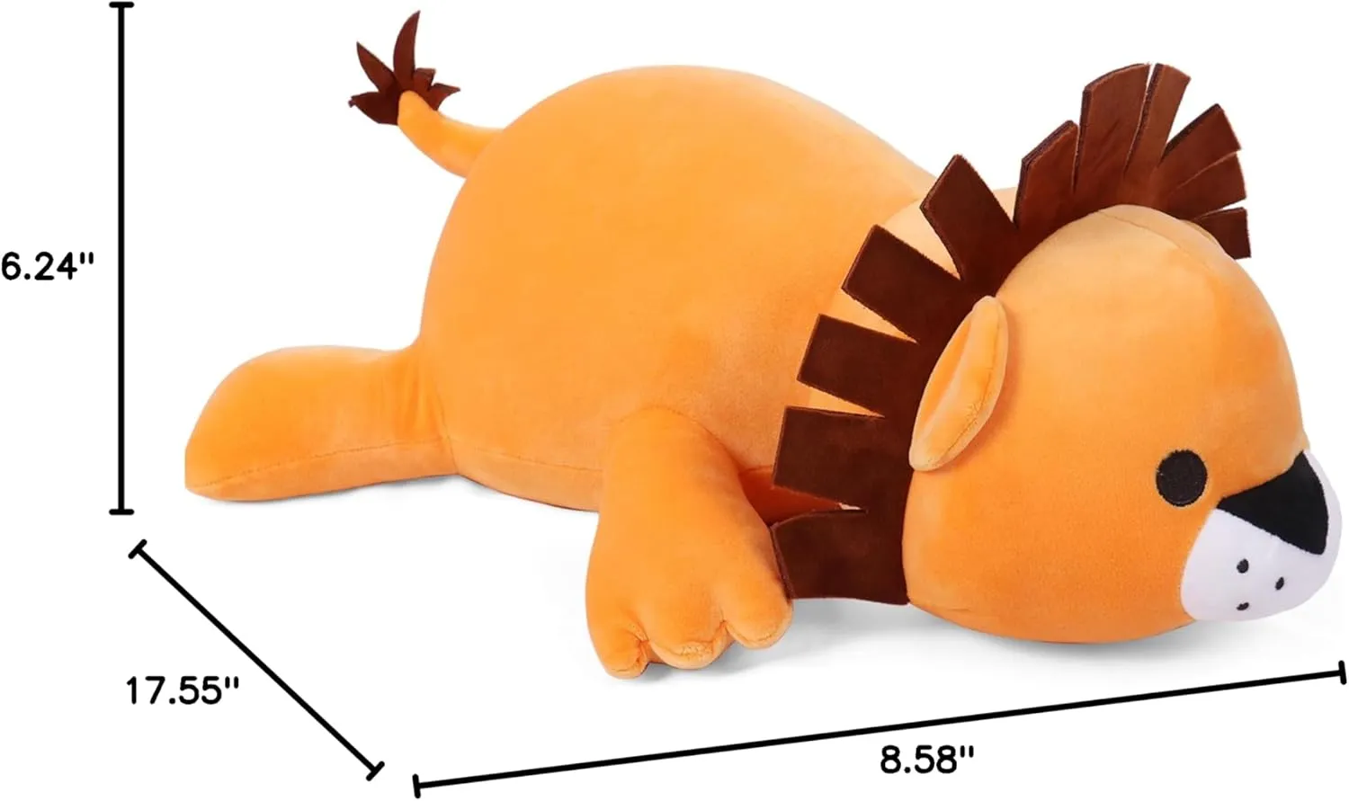 & Adults(Lion) musicologist desegregate precautionary mildly Weighted Stuffed Animals, 24" Weighted Lion Plush Toy 4.2 Lb Soft Pillow Cute Giant Plushie Gifts for Kids 