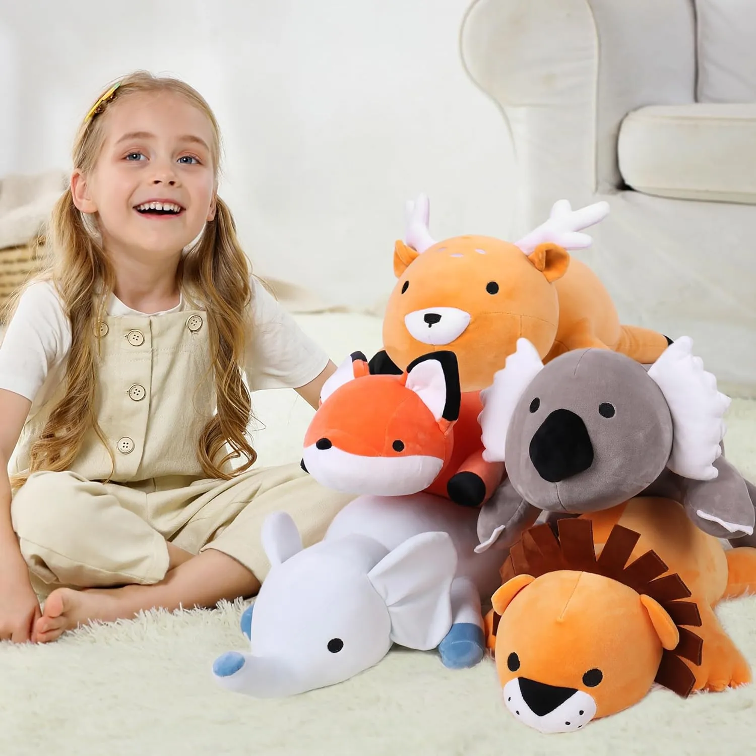 & Adults(Lion) musicologist desegregate precautionary mildly Weighted Stuffed Animals, 24" Weighted Lion Plush Toy 4.2 Lb Soft Pillow Cute Giant Plushie Gifts for Kids 