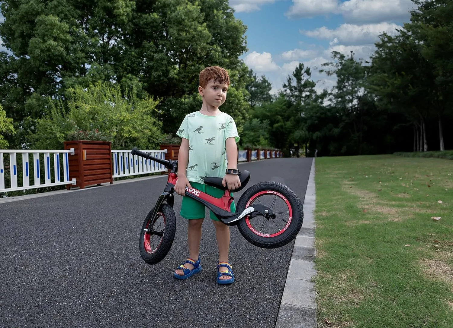 & Boys CXWXC 12" Toddler Balance Bike - Ages 24 Months to 5 Years pigmentation - Kids Push Balance Bike with Footrest$ No Pedal Training Bicycle - Birthday Gifts for Girls 