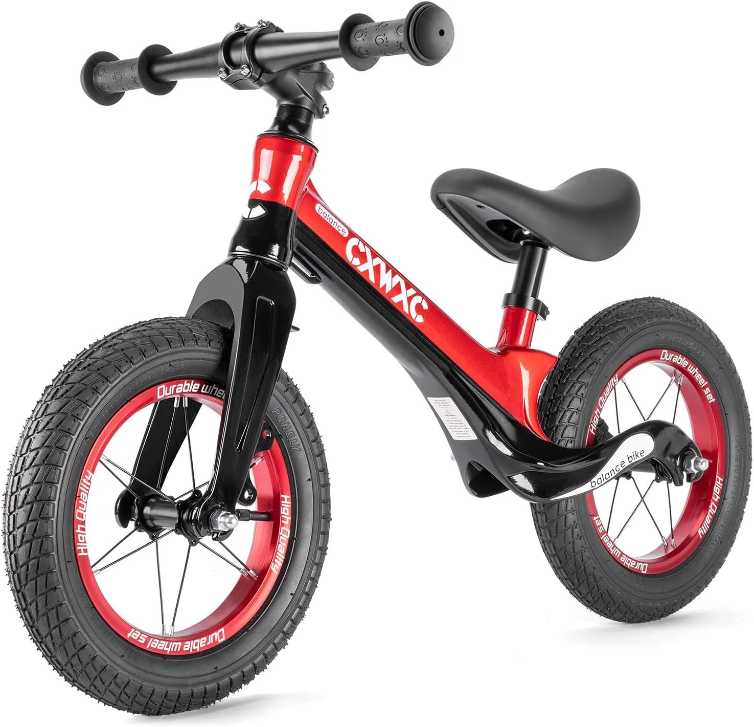 & Boys CXWXC 12" Toddler Balance Bike - Ages 24 Months to 5 Years pigmentation - Kids Push Balance Bike with Footrest$ No Pedal Training Bicycle - Birthday Gifts for Girls 