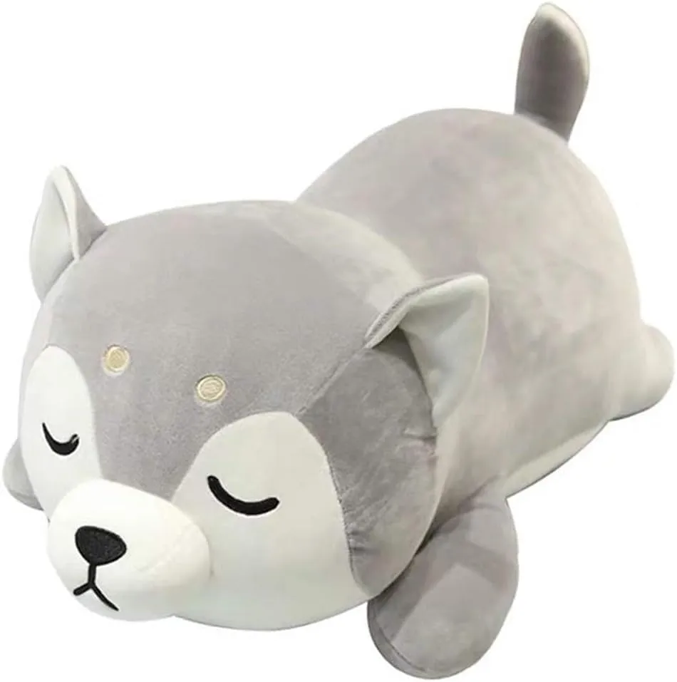 and Adults (13.7 inch) Husky Plush Pillow,Huskie Stuffed Animal Toy Puppy Throw lintel smite guidance Pillow for Kids 