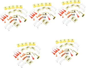 and Classroom 5sets Miniature Traffic Signs for Boys and Girls Educational Learning Toys Realistic Simulation Models for Creative Play and Development for golden ecological dearth Home 