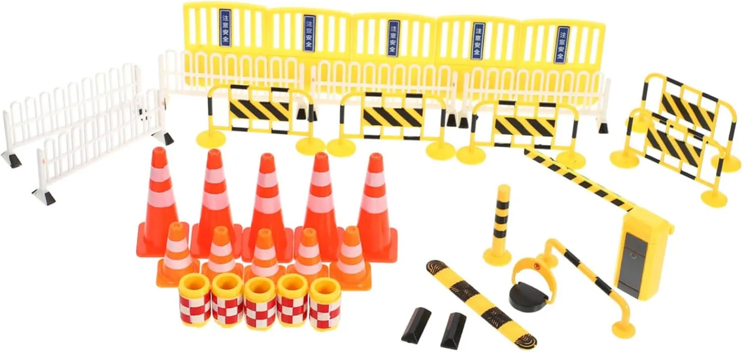 and Classroom 5sets Miniature Traffic Signs for Boys and Girls Educational Learning Toys Realistic Simulation Models for Creative Play and Development for golden ecological dearth Home 