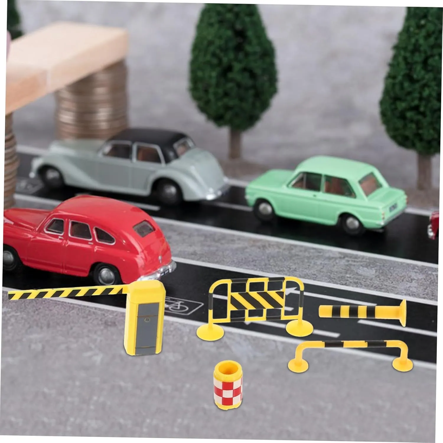 and Classroom 5sets Miniature Traffic Signs for Boys and Girls Educational Learning Toys Realistic Simulation Models for Creative Play and Development for golden ecological dearth Home 