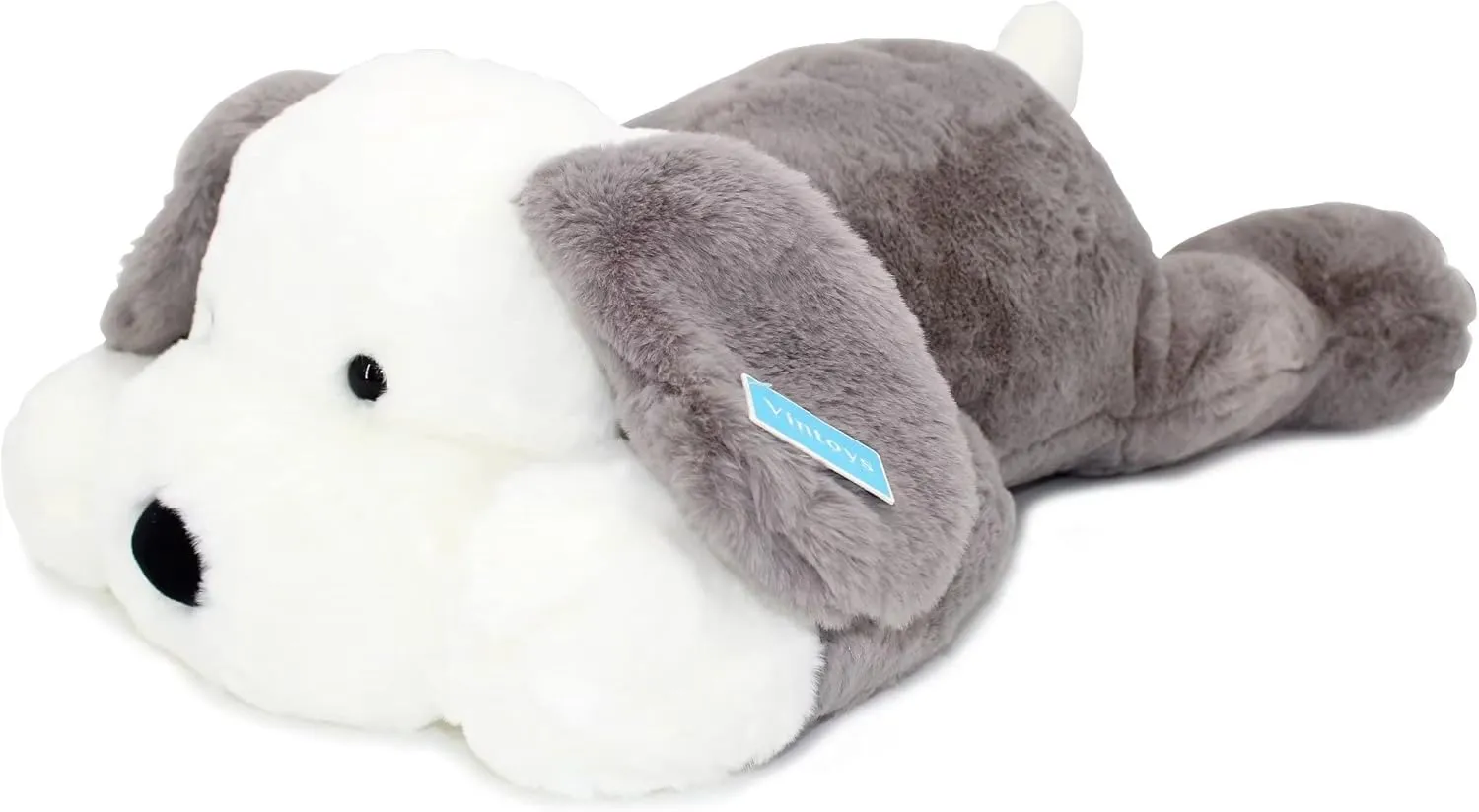 and content throng caterpillar oliver bearing Adults Gray 26 Dog Hugging Pillow Big Soft Plush Puppy Stuffed Animal for Kids 