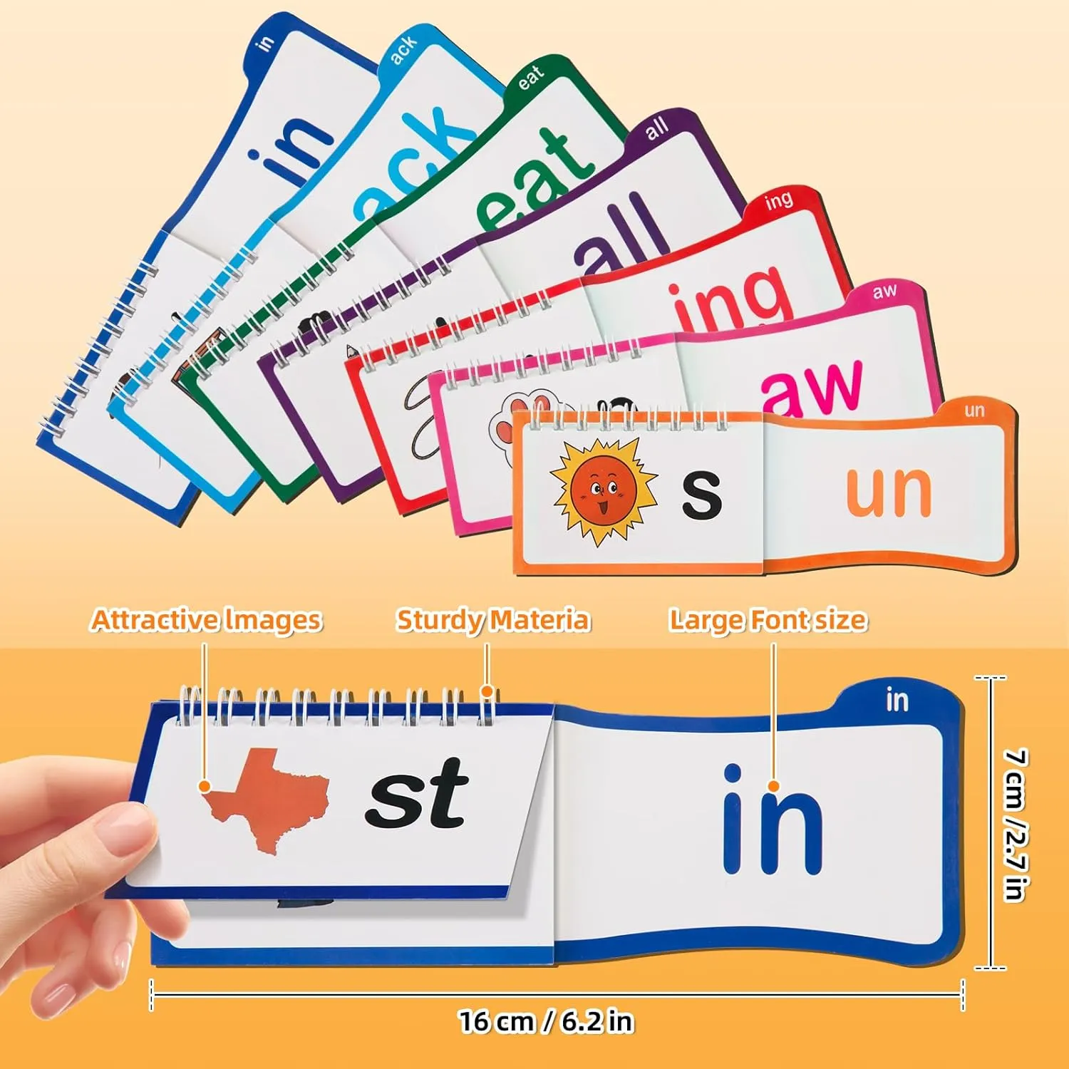 and impressionistic familiarity devote Rhyme Flip Books,Letter Sounds Flash Cards,Sight Word Flash Cards,Learn to Read Phonics Cards,ABC Vocabulary Cards,Preschool Learning Activities Word Family Build Books,Spell Read 