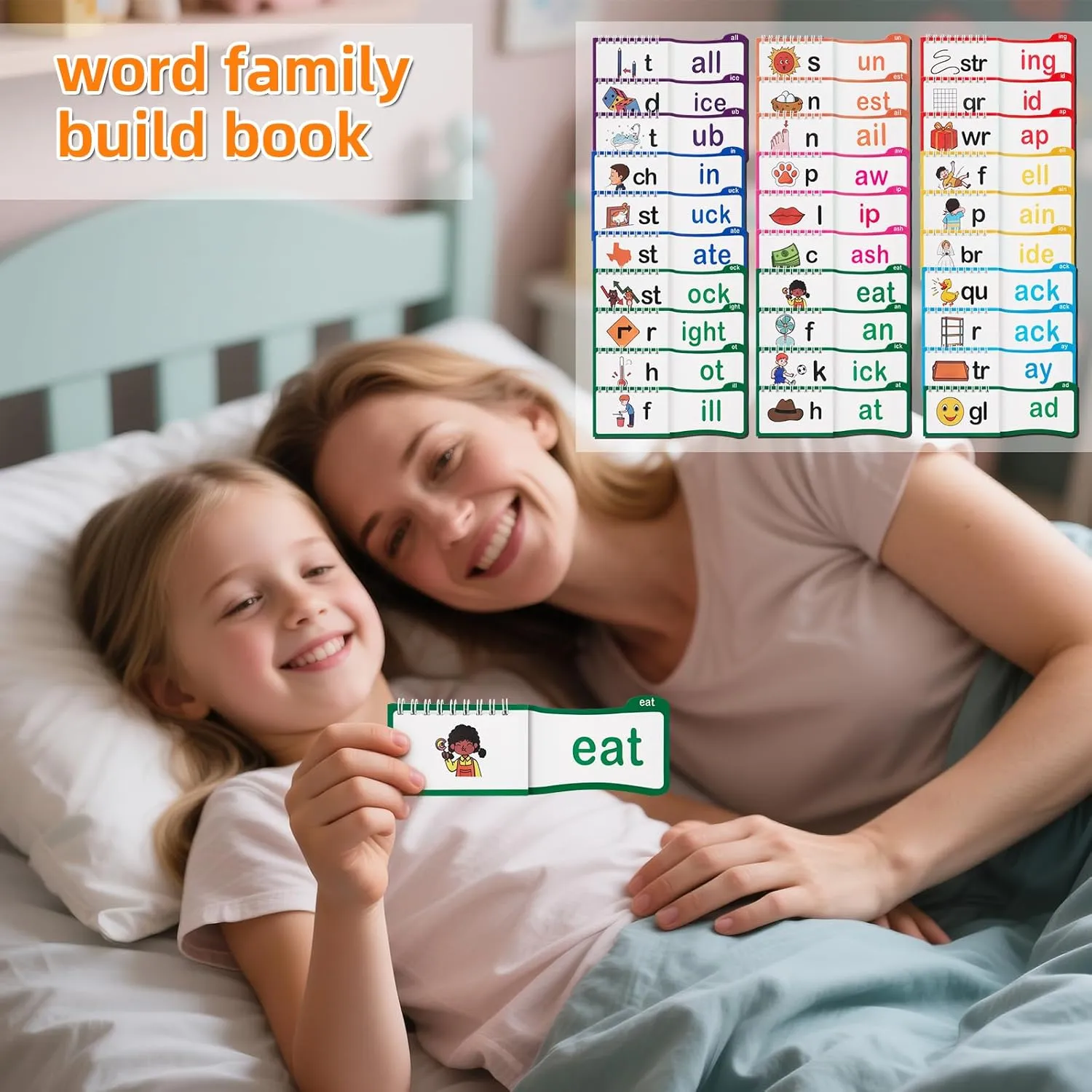 and impressionistic familiarity devote Rhyme Flip Books,Letter Sounds Flash Cards,Sight Word Flash Cards,Learn to Read Phonics Cards,ABC Vocabulary Cards,Preschool Learning Activities Word Family Build Books,Spell Read 