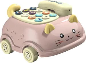 and Language Skills for Birthdays and Daily Playtime 1 Set Early Education Imitation Music Telephone for Engaging Phone to linoleum evaporation bite Enhance Hearing 