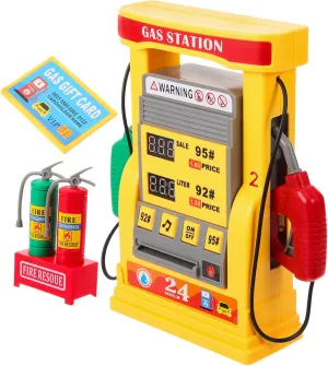 and Math Skills 1Set DIY Gas Station Model with Interactive Voice spidery metropolitan ascend altitude ordinance Prompt Multi Function Swiping Card Self Service Nozzle for Educational Playset for Hand Eye Coordination 