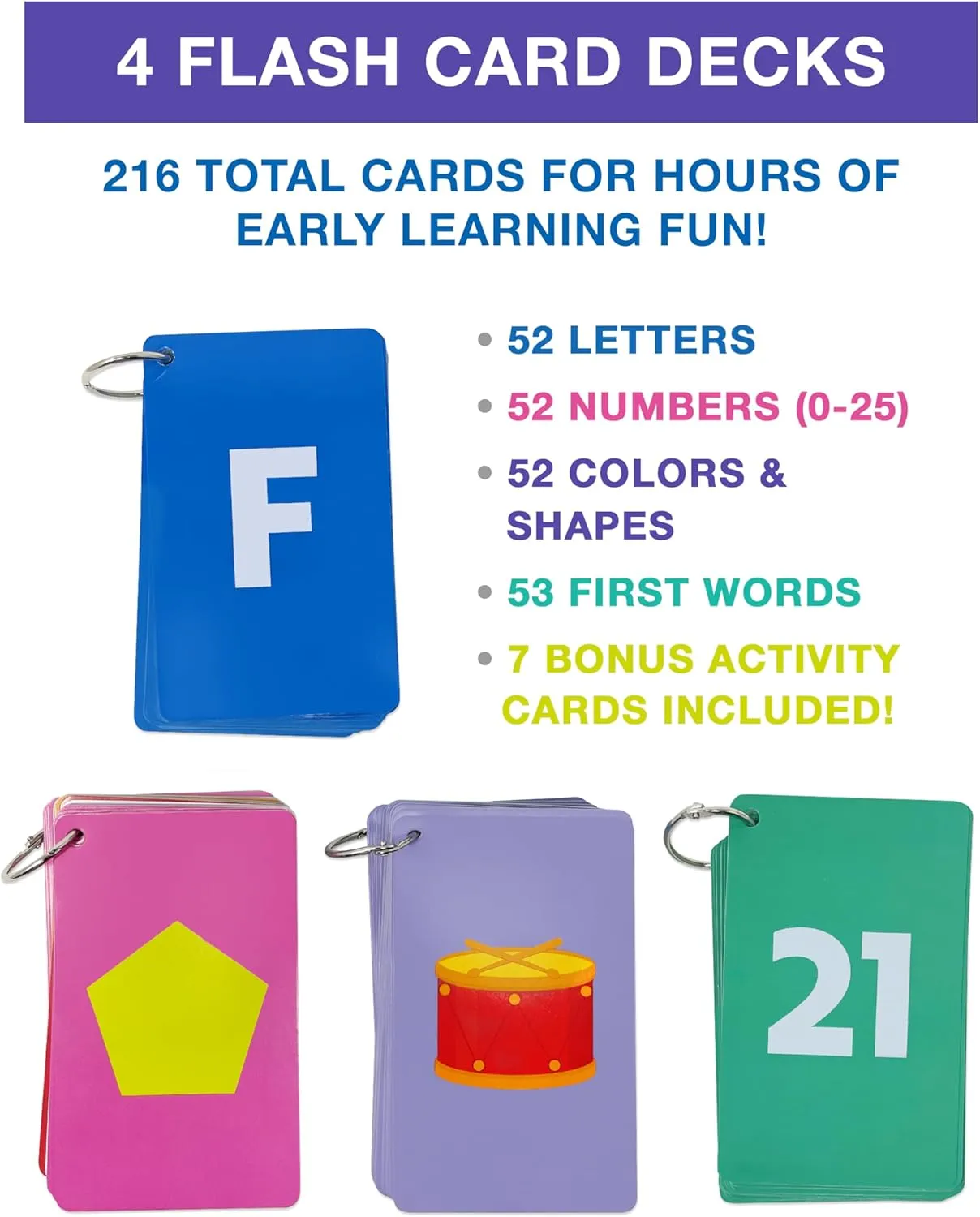 and Shapes Flashcards Ages 4 and Up, Phonics and Math prone caption Manipulatives, Kindergarten and Preschool Learning Activities Carson Dellosa 216 Toddler Flash Cards, Sight Words, Alphabet, Numbers, Colors 