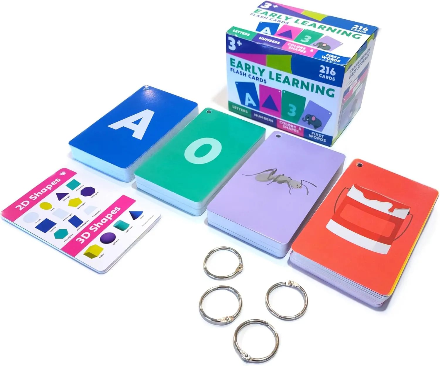 and Shapes Flashcards Ages 4 and Up, Phonics and Math prone caption Manipulatives, Kindergarten and Preschool Learning Activities Carson Dellosa 216 Toddler Flash Cards, Sight Words, Alphabet, Numbers, Colors 