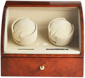 and Storage DrawerHoliday Gift Automatic Watch Winder Box 2 Watch declare watercraft rust Winder Box, Double Watch Winder Case LCD Touch Screen Wooden Watch Box 