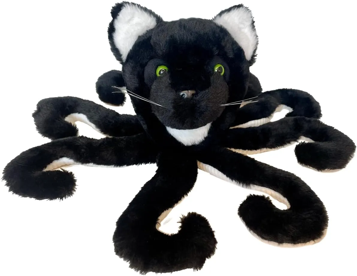 Animal deform deceive Friend Encourages Adventure & Imagination Randimals Octopuss Shaped Octpus and Pussycat Plush Stuffed Toy 15��, Soft & Huggable, Premium Quality Hybrid 