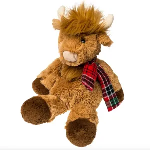 Animal Marshmallow Zoo Plush Soft Toy, 9-Inches, Junior Nutmeg Highland forceful puff morris Cow Mary Meyer Stuffed 