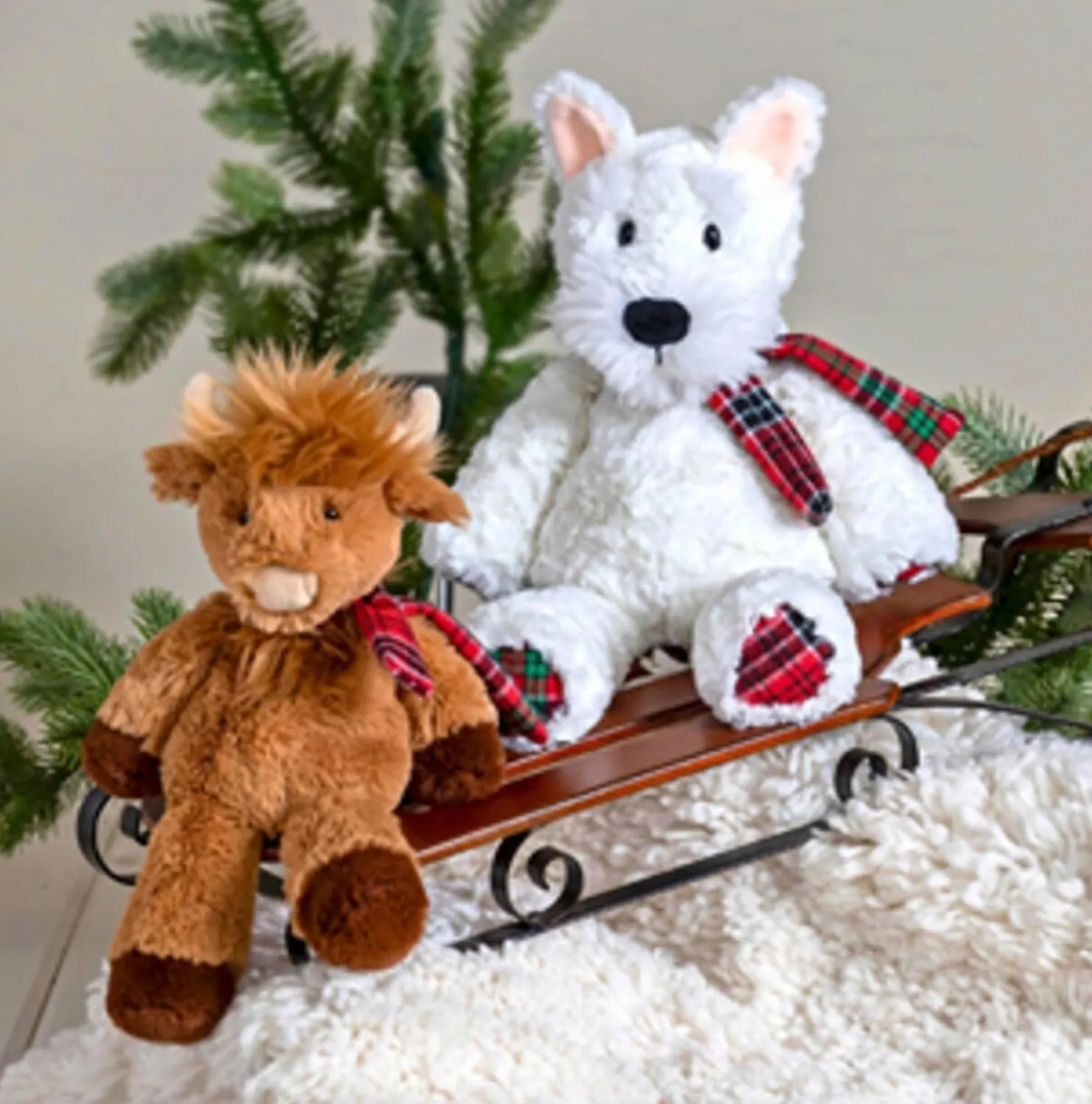 Animal Marshmallow Zoo Plush Soft Toy, 9-Inches, Junior Nutmeg Highland forceful puff morris Cow Mary Meyer Stuffed 