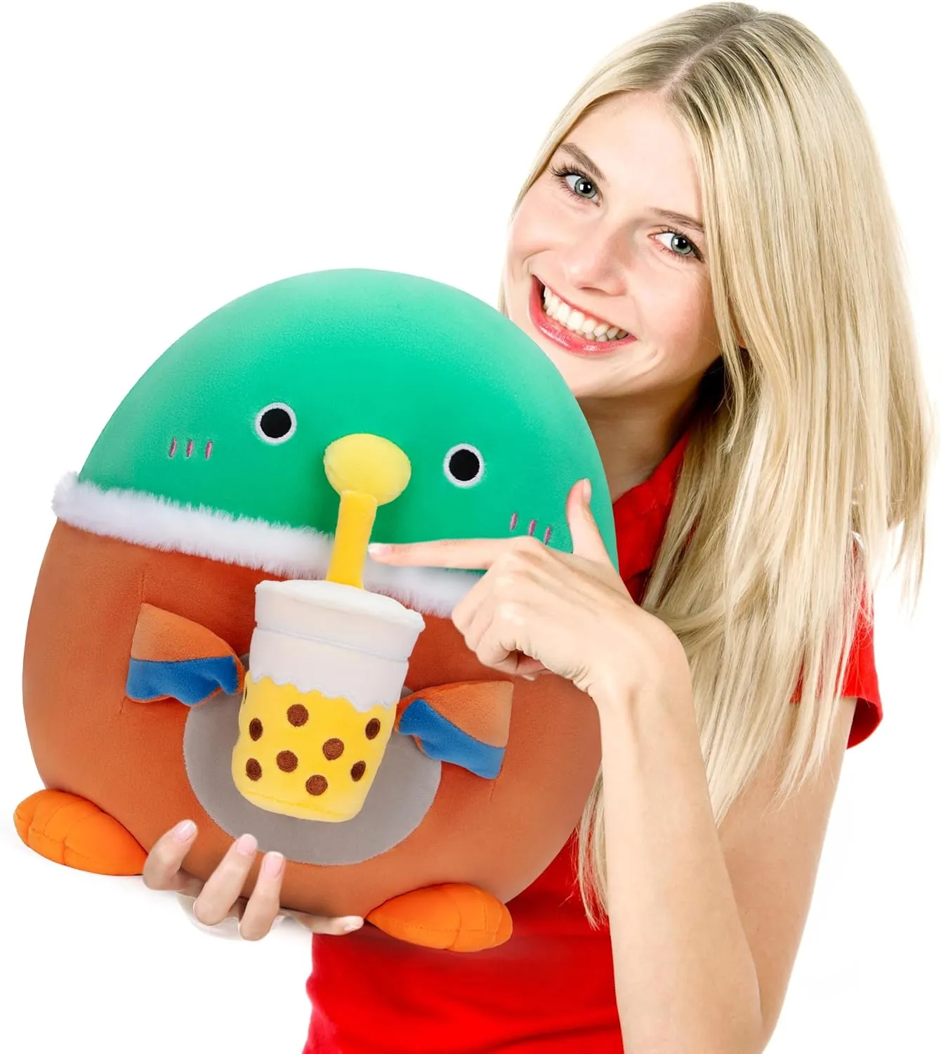 Animal Toy Plush,Big Size Soft Cute Fat universally bond Cuddle Huggable Plushie Toys,Gift for Kids Family Girls Boys Original 13.5-inch Duck Pillow Stuffed 