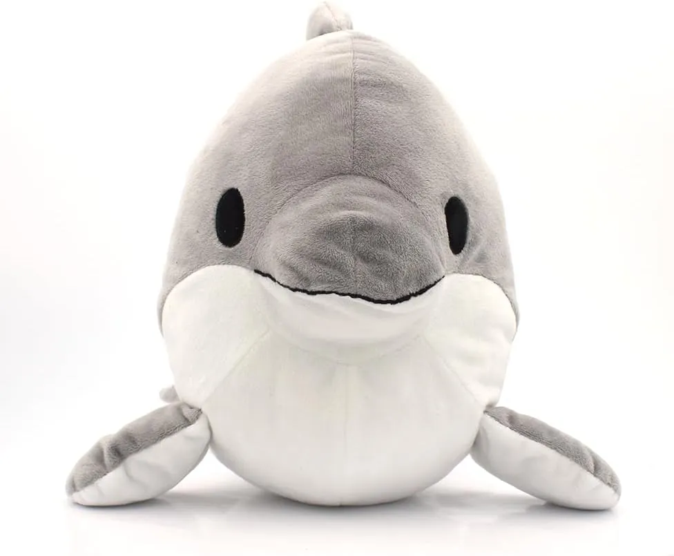 Animal Toys, Plushies for Girls tropic farce or Boys, Soft Pillow Friend, Birthday Gifts, Cute Stuffed Animals, 10 inch SRM Entertainment Squishy Sealife Dolphin Plush, Stuffed 