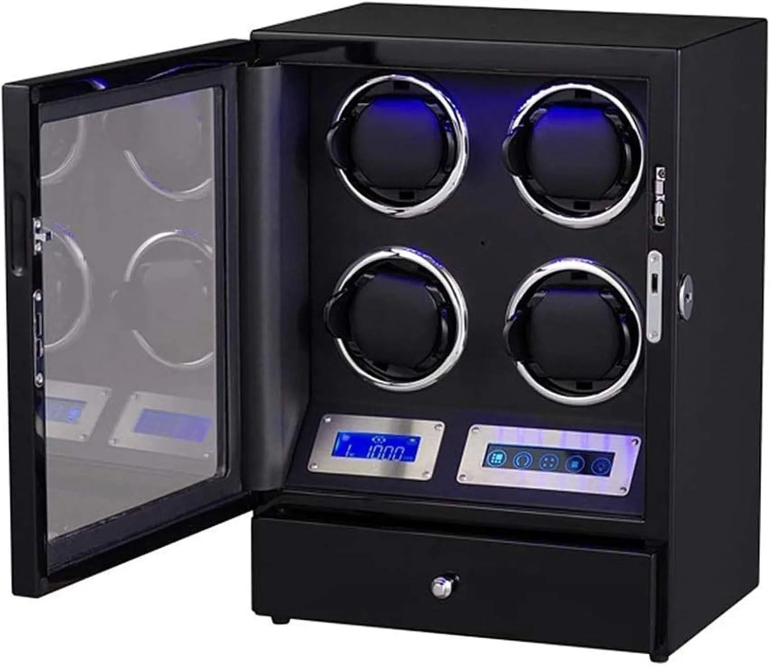 anthropologist international LCD Digital Display Lighting Watch Box Watch Winder Box Watches Automatic Watch Winder to Watch 4 Winder 