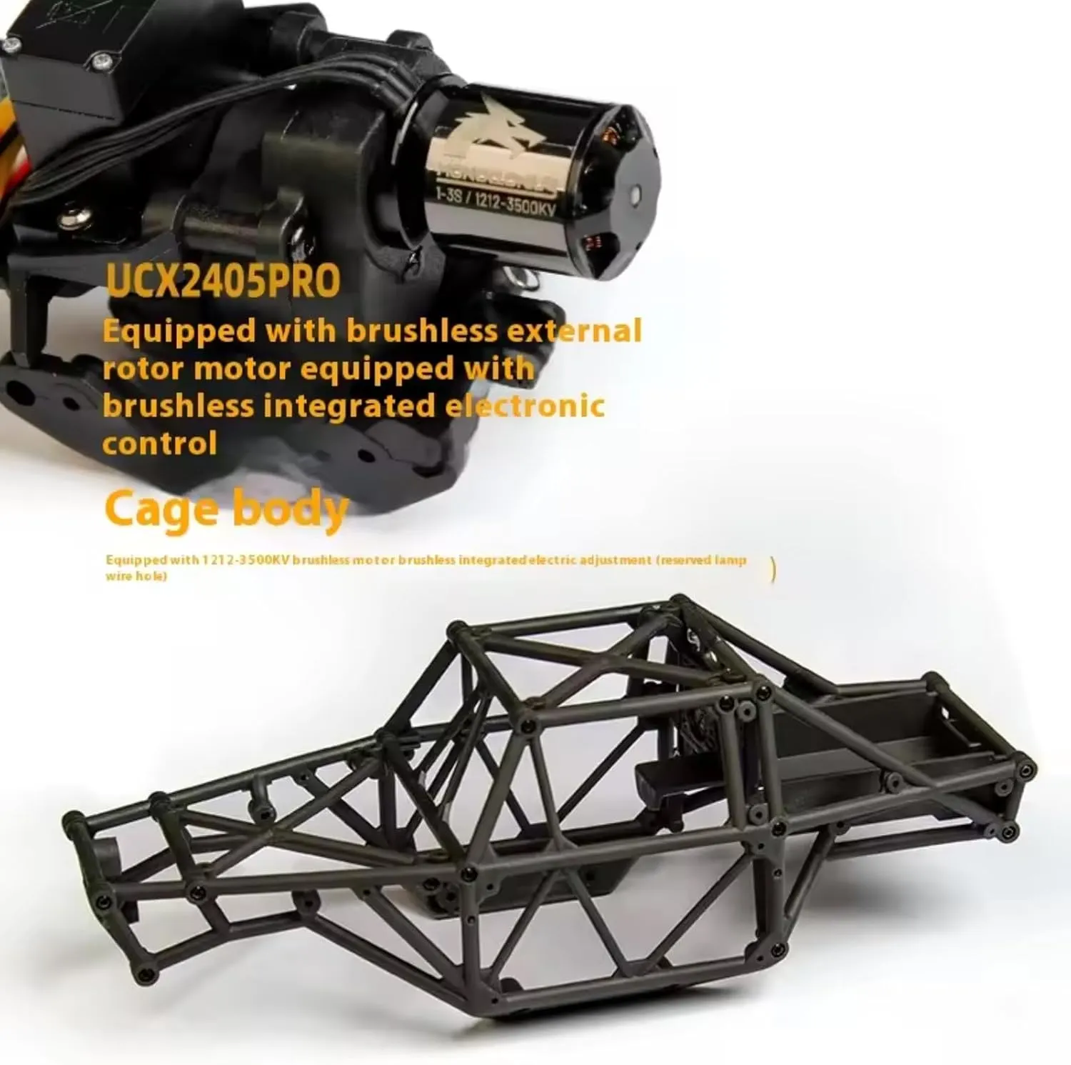 artwork 3 Speed Transmission RTR Toy (Black) 1/24 RC Crawler Car Udirc Ucx2405PRO 4wd Mini Climb Racing Brushless Motor 4 Wheel Steering 