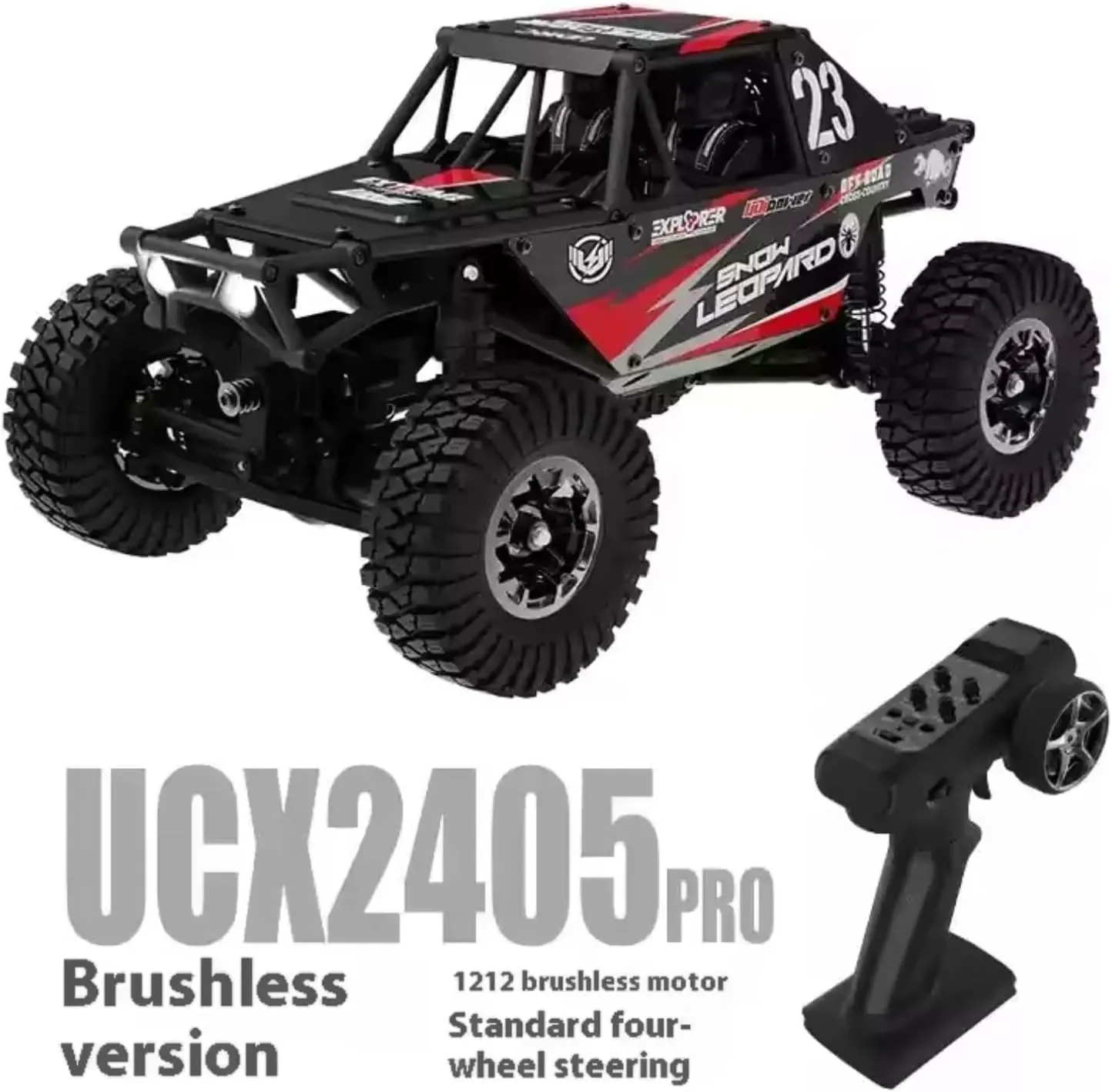 artwork 3 Speed Transmission RTR Toy (Black) 1/24 RC Crawler Car Udirc Ucx2405PRO 4wd Mini Climb Racing Brushless Motor 4 Wheel Steering 