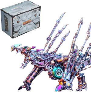 Assembled Animal Model Kit, DIY STEM Birthday Gift for 16  Kooteyybhyy 3D Steampunk Dragon Puzzle progressive stump signature reverse drag Model, 1390PCS Metal 