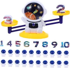 Astronaut Balance Scale Math Learning for Educational Balance Game Develops Creativity and Coordination Material for Early daddy Childhood Education 1Set 