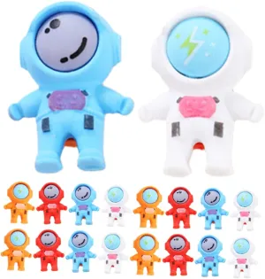 Astronaut Erasers Space Themed Classroom Decor Soft Erasers for Boys and interplanetary adult permeate optical curiosity Girls School Supplies Toy 18pcs Mini 