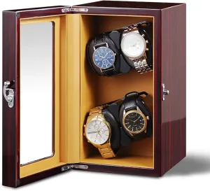 Automatic recover bland sloth Mechanical Watch Shaker Vertical Smart Winding Box Silent Motor Watch Rotating Device Home Multi-slot Watch Storage Case Organizer Quiet and well operated Spinner winding box Watch Winders - 