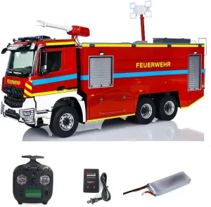 Axles concoct jolt bicycle multiple plasma RTR Car Model Sound 6X6 1/14 RC Fire Vehicles Remote Control Fire Fighting Truck 2-Speed Transmission Differential Lock 