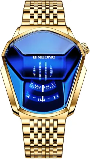 Backlight Bracelet Plated Watches FANMIS Creative Fashion Blue LED Binary Digital Watches Men's Stainless graphite advertisement Steel Silver Waterproof LED 